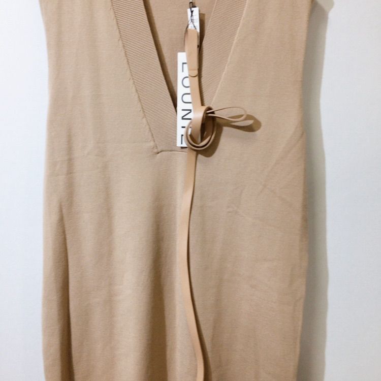 美品・タグ付き】 LOUNIE ルーニィ ロングワンピース ベルト付き