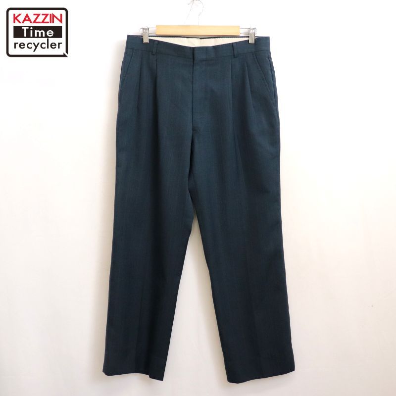 80s 90s イタリア製 LANVIN 2タック リネンスラックス ストライプ 80s イタリア製 STEFANEL ツータック ストライプ スラックス
