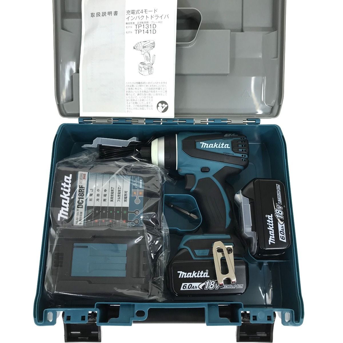 MAKITA マキタ 充電式4モードインパクトドライバ 18V 6.0Ah TP141DRGX 