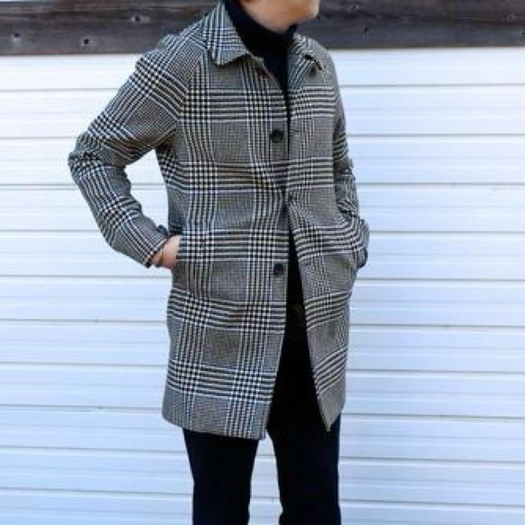 極美品 CIRCOLO1901 グレンチェック 定番ジャージー生地 ステンカラー