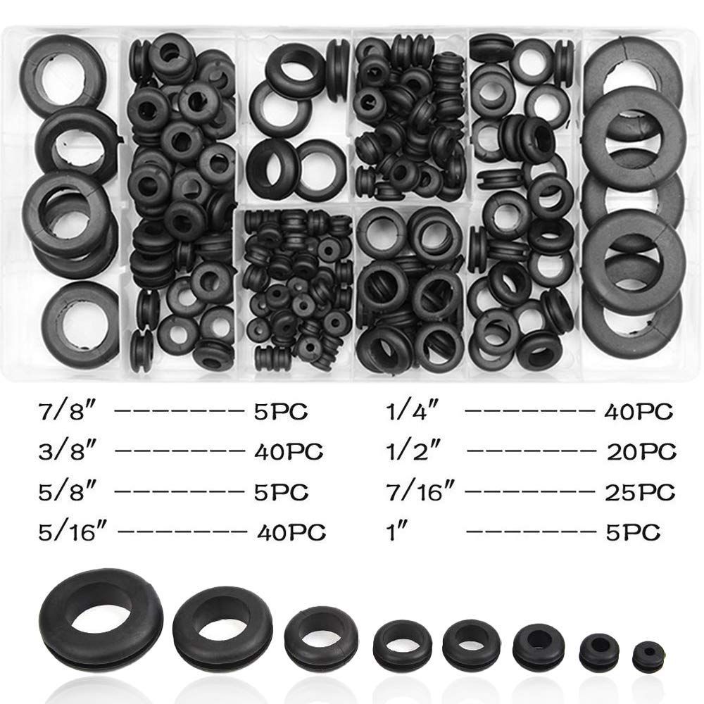 数量限定】ケーブルグロメット グロメット グロメットセット 配線グロメット ゴムブッシング 配線保護 ケーブル保護 両面保護 グロメットセット  ゴムブッシュ ワイヤーリング 【180個セット 8サイズ】収納ケース付き GRANSTAGE メルカリ