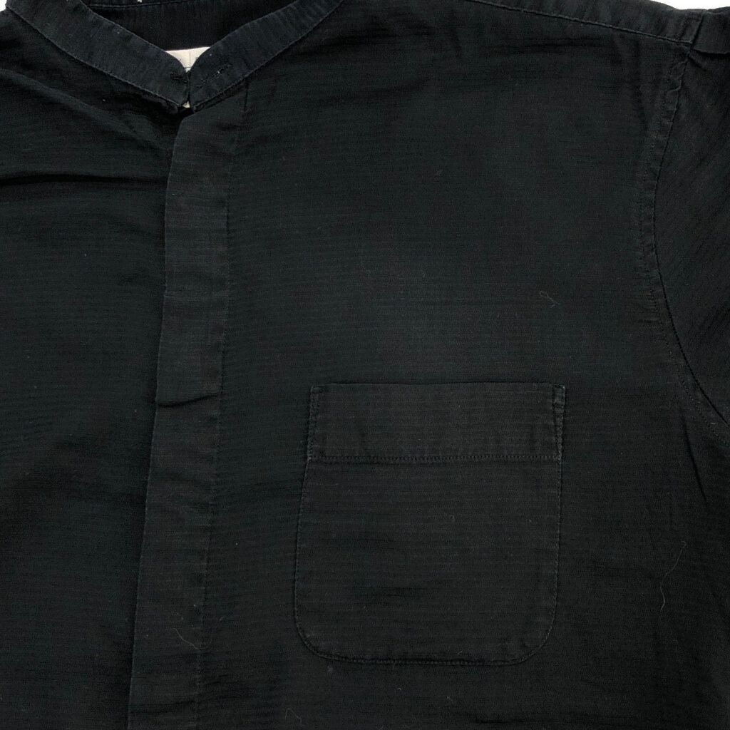 90年代 PERRY ELLIS ペリー エリス ノーカラー 長袖シャツ