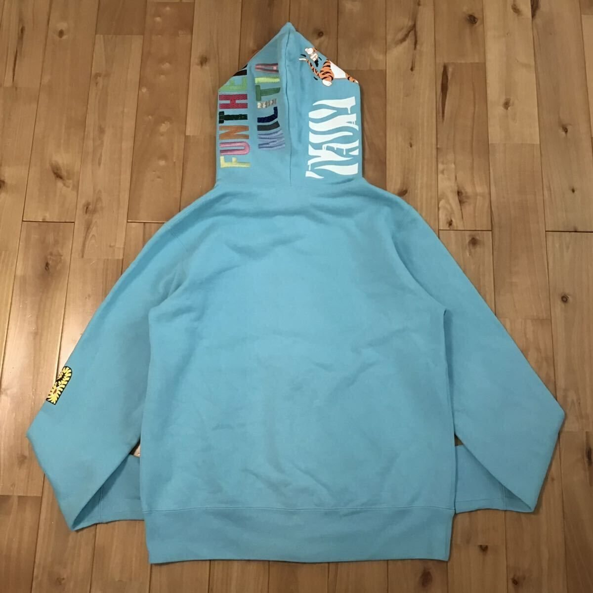 タイガー パーカー Mサイズ ライトブルー a bathing ape BAPE Tiger