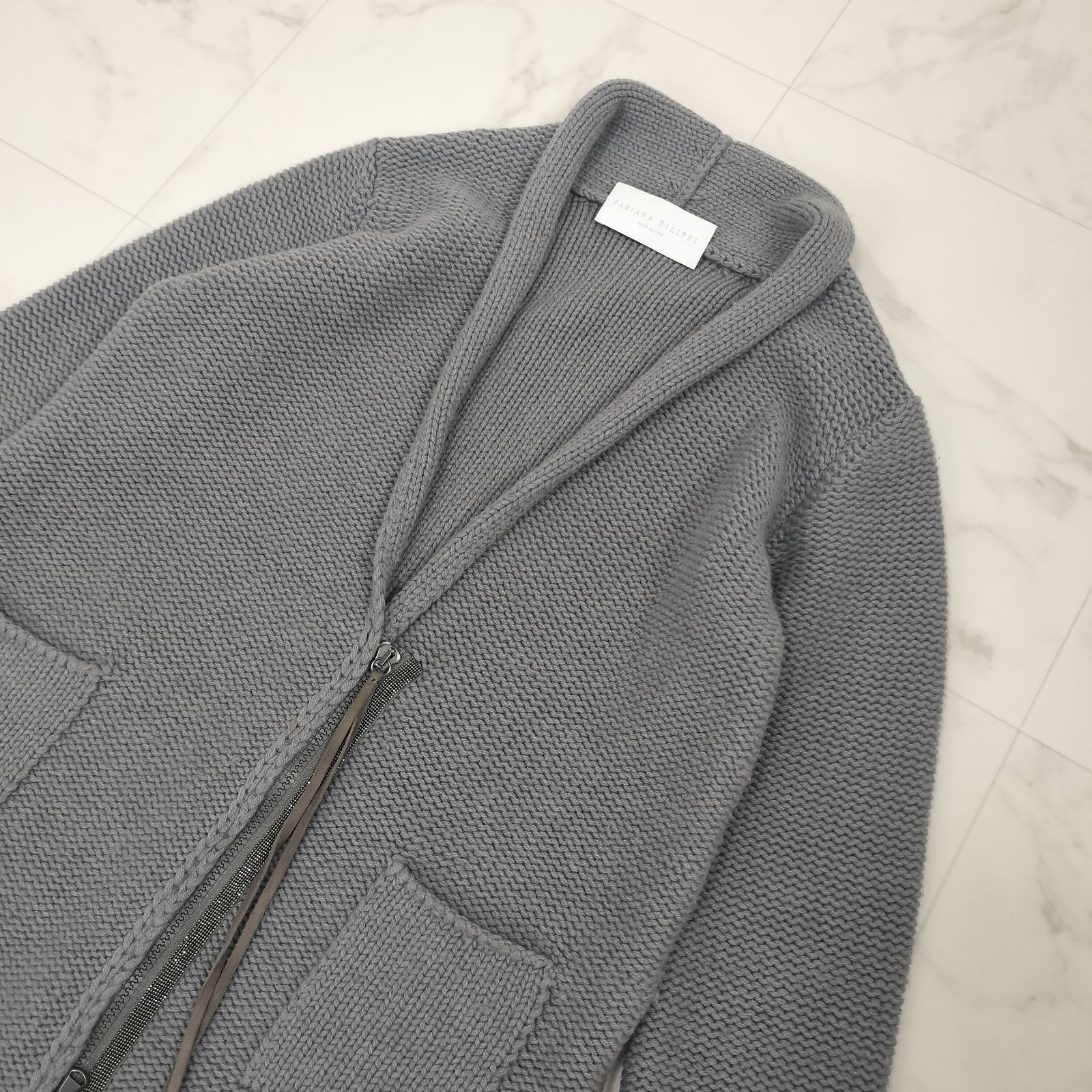 FABIANA FILIPPI ファビアナフィリッピ 厚手 ニットカーディガン