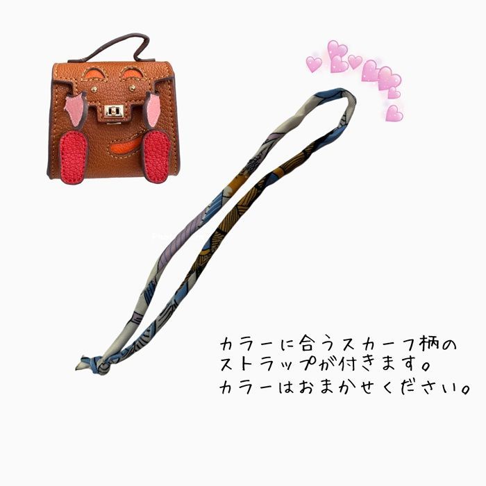 ハンドメイドレザー製キーホルダーチャーム WANCO・チワワBLACK