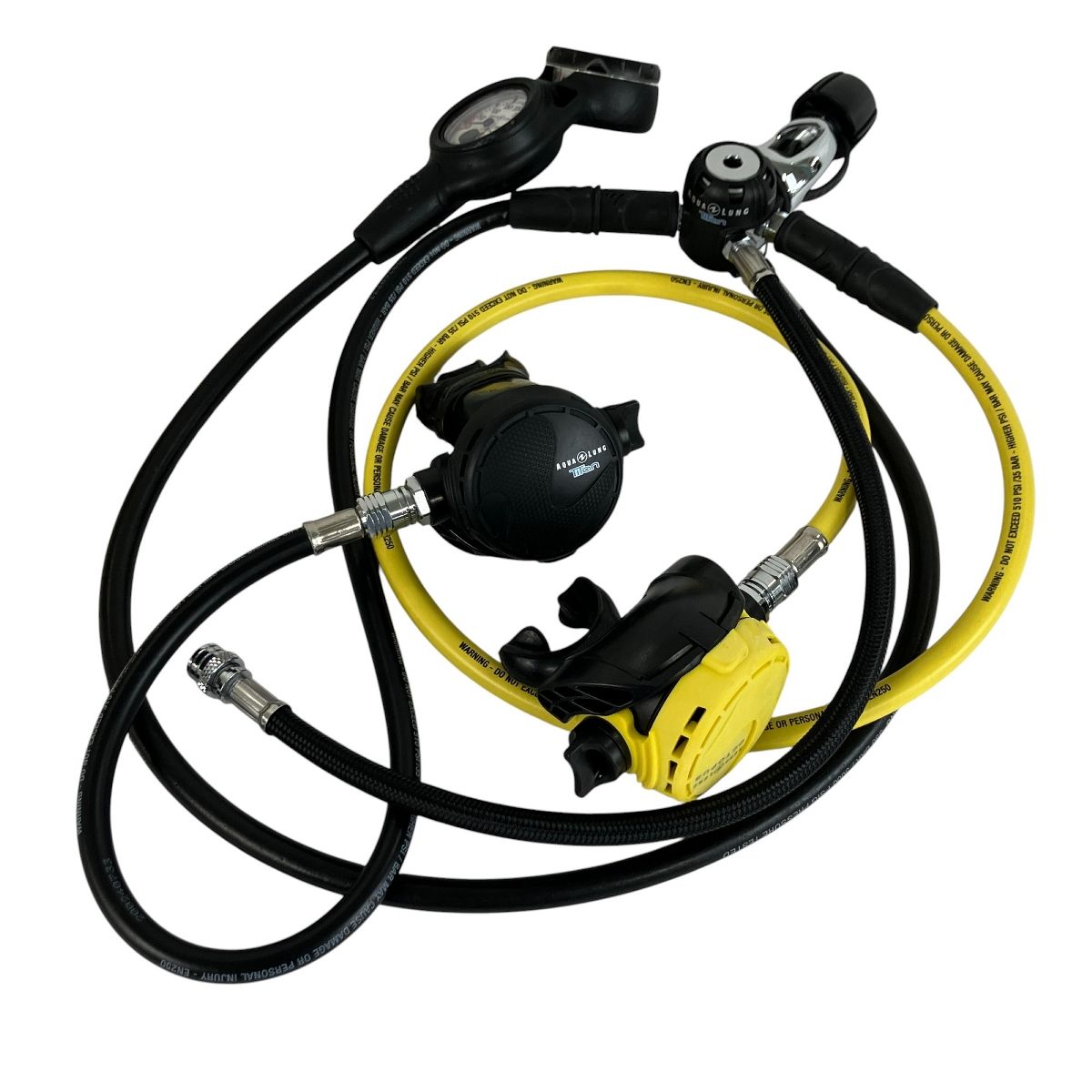 AQUA LUNG Titan EN250 レギュレータ オクトパス アクアラング タイタン ダイビング用品 ジャンク Y10391307