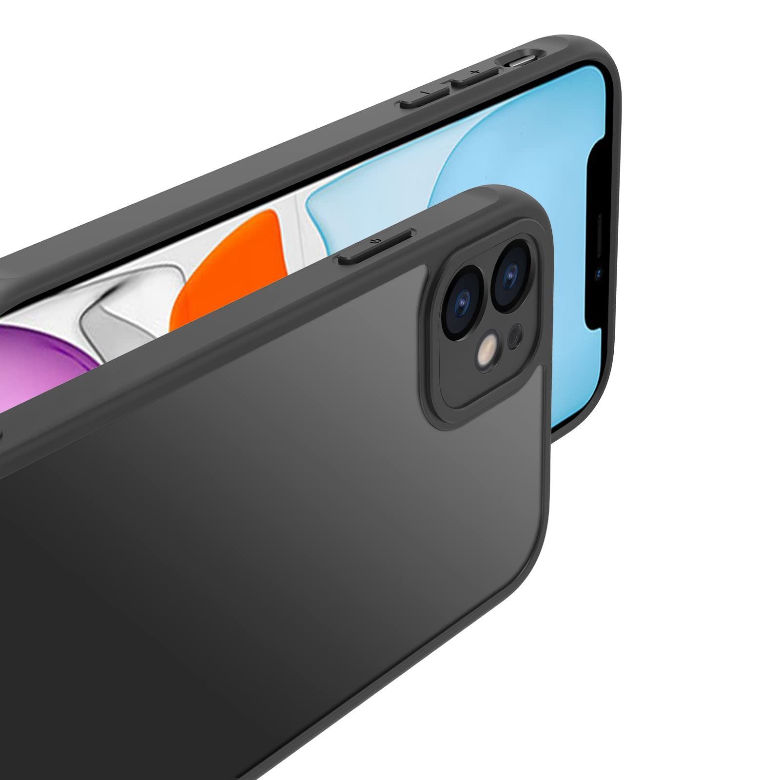 【数量限定】ブラック) 11 (iPhone EUMADOVE 6.1インチ 11カバー アイフォン 11 11 iphoneケース 黄変防止 マット半透明 スマホケース iphone11ケース 11ケース 11ケース iphone iphone iphon