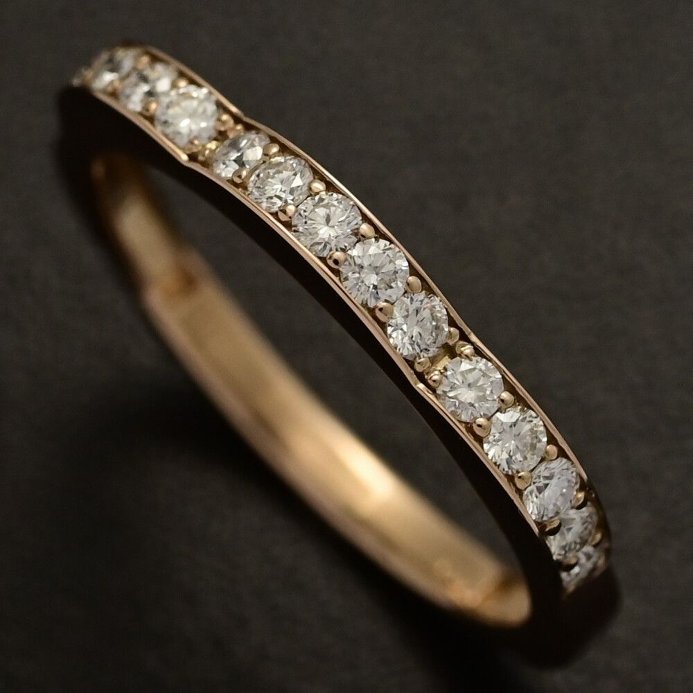 0.3ct フラワーモチーフ･ダイヤモンドリング･指輪 K18PG 750-2.1g 13号 53 ピンクゴールド 翌日配送可 ♀ N レディース 592884