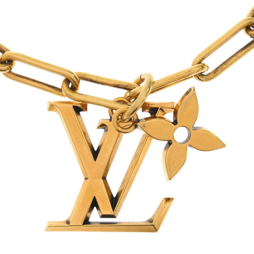 LOUIS VUITTON ルイヴィトン PENDANT CHAIN LV NECKLACE コリエ