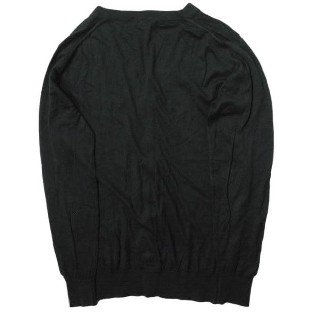 JOHN SMEDLEY ジョンスメドレー シーアイランドコットン ニット 黒 JOHN SMEDLEY ジョンスメドレー イギリス製 シーアイランドコットンV