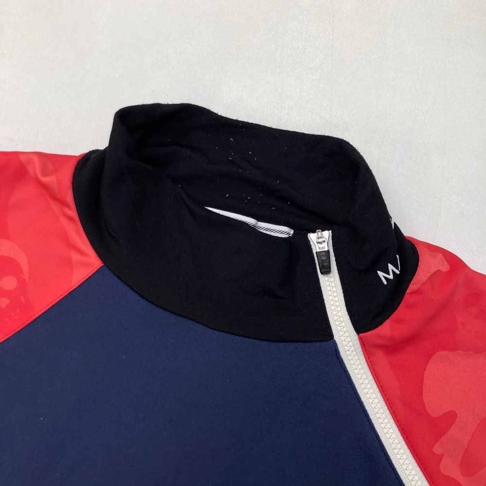 マークアンドロナ　サイズ48 MARK&LONA マークアンドロナ パンツ 総柄 ネイビー系 サイズ：48