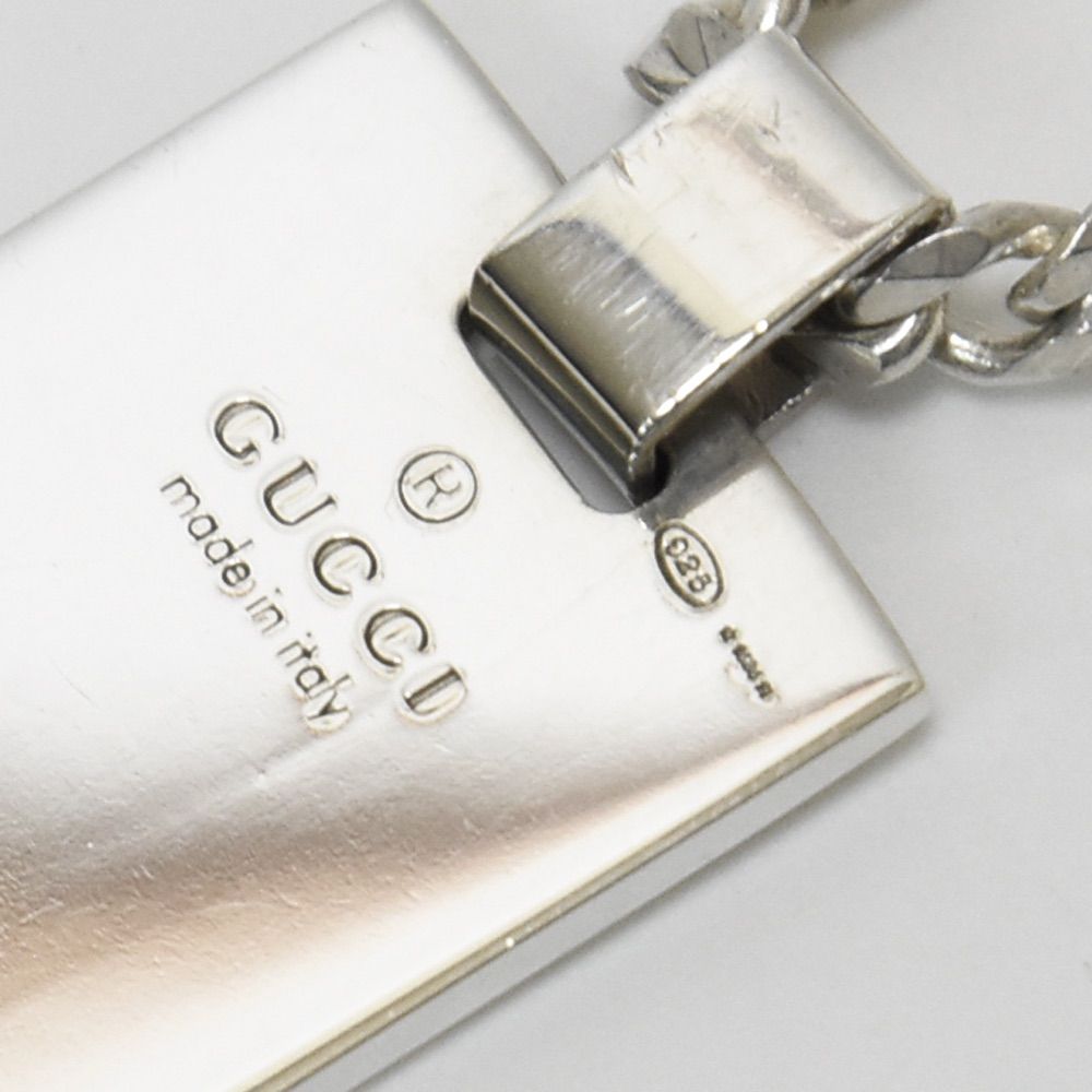ABランク】GUCCI グッチ ペンダント トップ チェーン 喜平 ネックレス