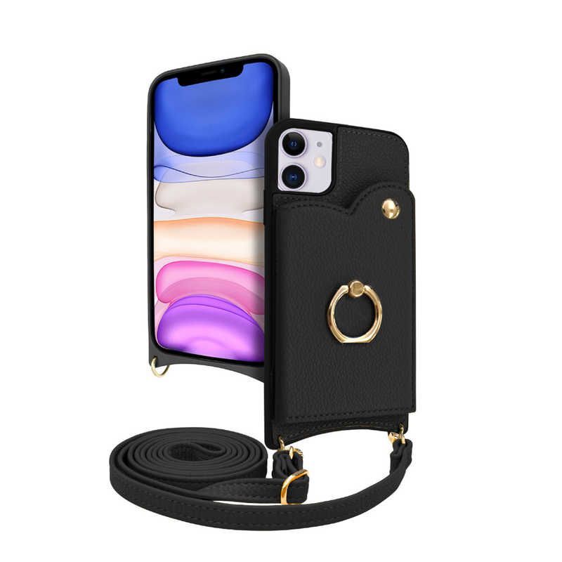 【 新品 未開封 】 shizukawill iPhone 11 ショルダーケース アイファンデ5 フルール APIP11IF53BK 未使用 送料無料