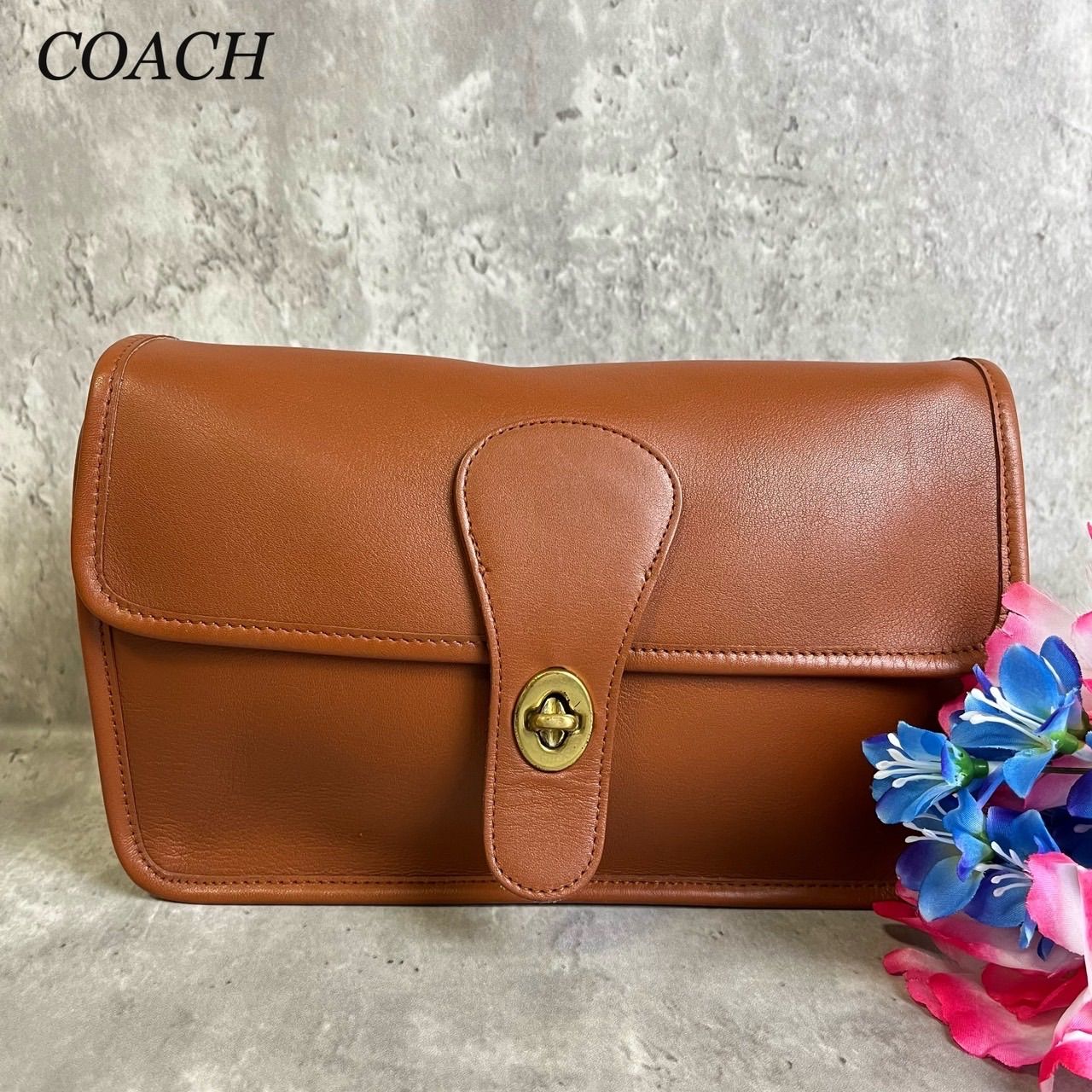希少 OLD COACH オールドコーチ マディソン ターンロック ブラウン 希少 OLD COACH オールドコーチ マディソン ターンロック ブラウン