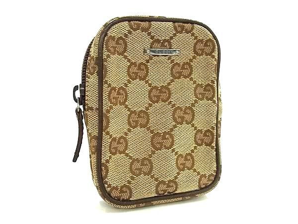 GUCCI グッチ シガレットケース ポーチ GG柄 115249 ブラウン系 GGキャンバス ユニセックス