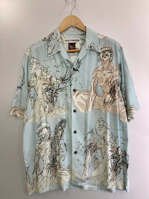 WACKO MARIA ワコマリア GHOST IN THE SHELL HAWAIIAN SHIRT (TYPE-5) GITS-WM-HI05 ハワイアンシャツ 半袖シャツ トップス 【142-250602-yn-31-min】