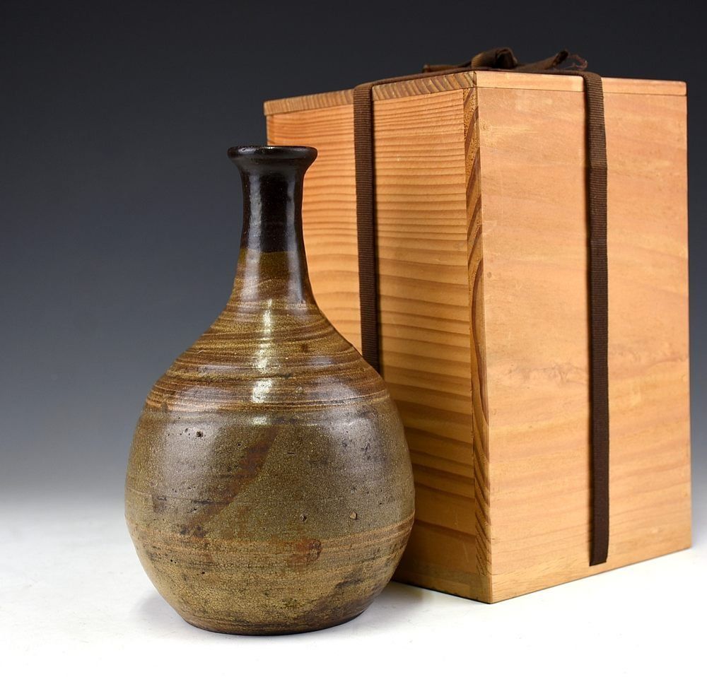 民藝 弓野焼 徳利 幕末～明治頃