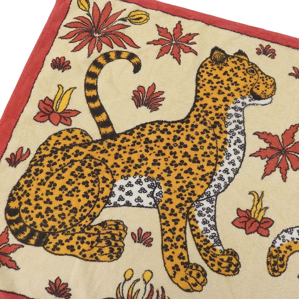 エルメス HERMES ビーチタオル ブランケット 豹 レオパード HERMES