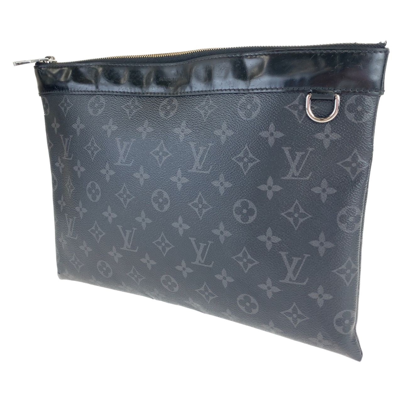 LOUIS VUITTON ルイヴィトン モノグラム エクリプス ポシェットディスカバリー ブラック 黒 PVC M62291 セカンドバッグ  クラッチバッグ メンズ 402097 【中古】【中古】