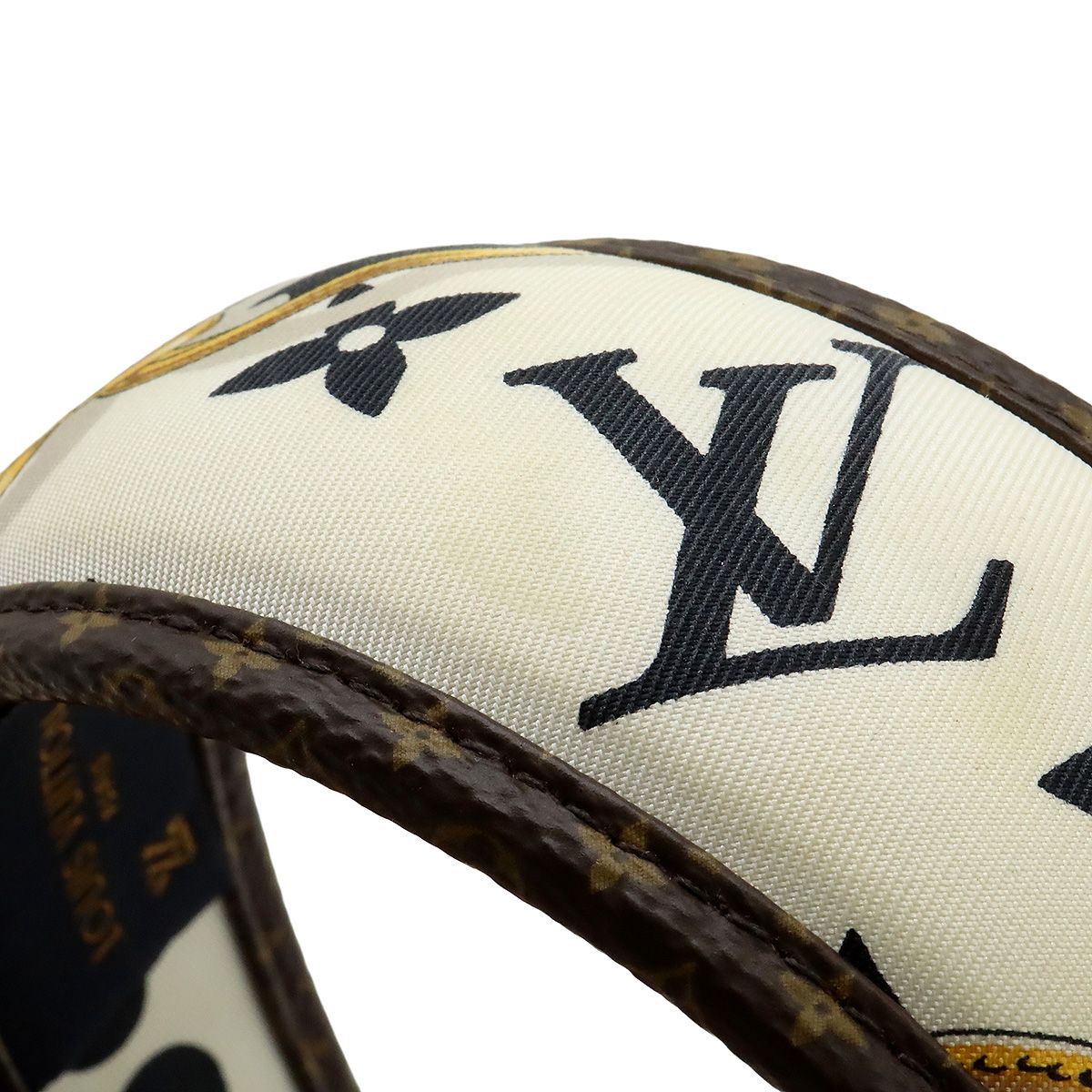 Louis Vuitton ブラックカチューシャ LOUIS VUITTON(ルイヴィトン) モノグラムビーズカチューシャ