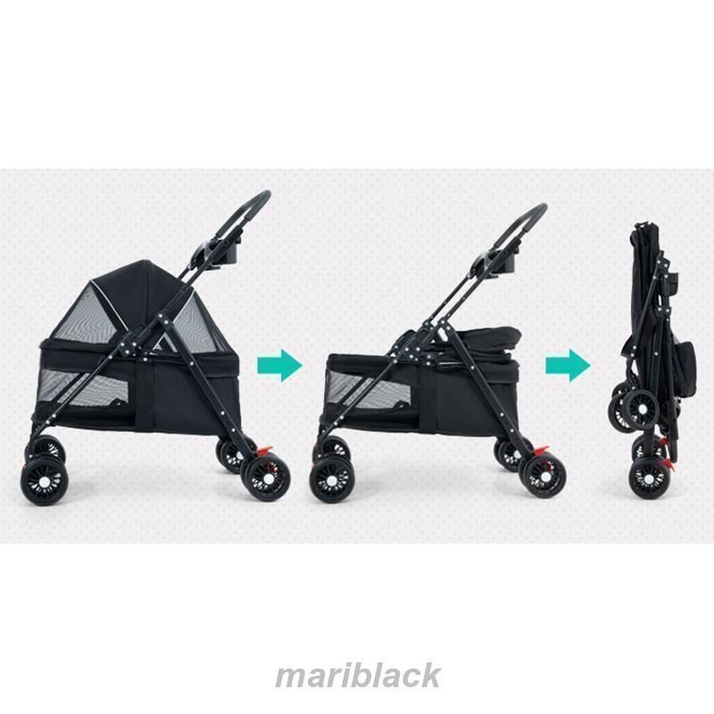 折りたたみ 多頭 ペットバギー 4輪 軽量 中型犬 小型犬 ペット用