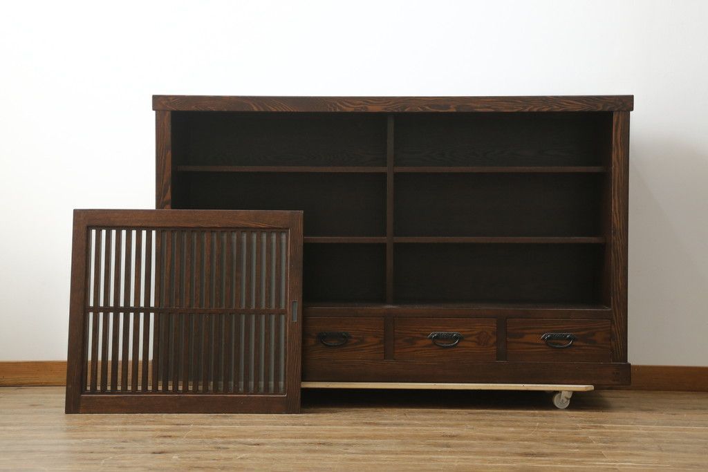 英国アンティーク木製ファイリングキャビネット/書類整理棚/ドロワー