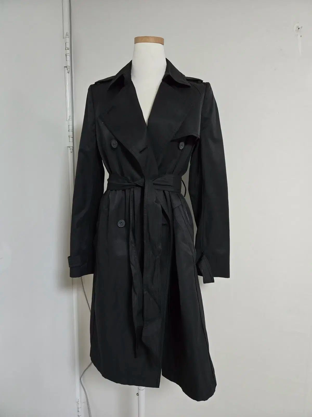 itMICHAA イッミシャ ブラック トレンチ