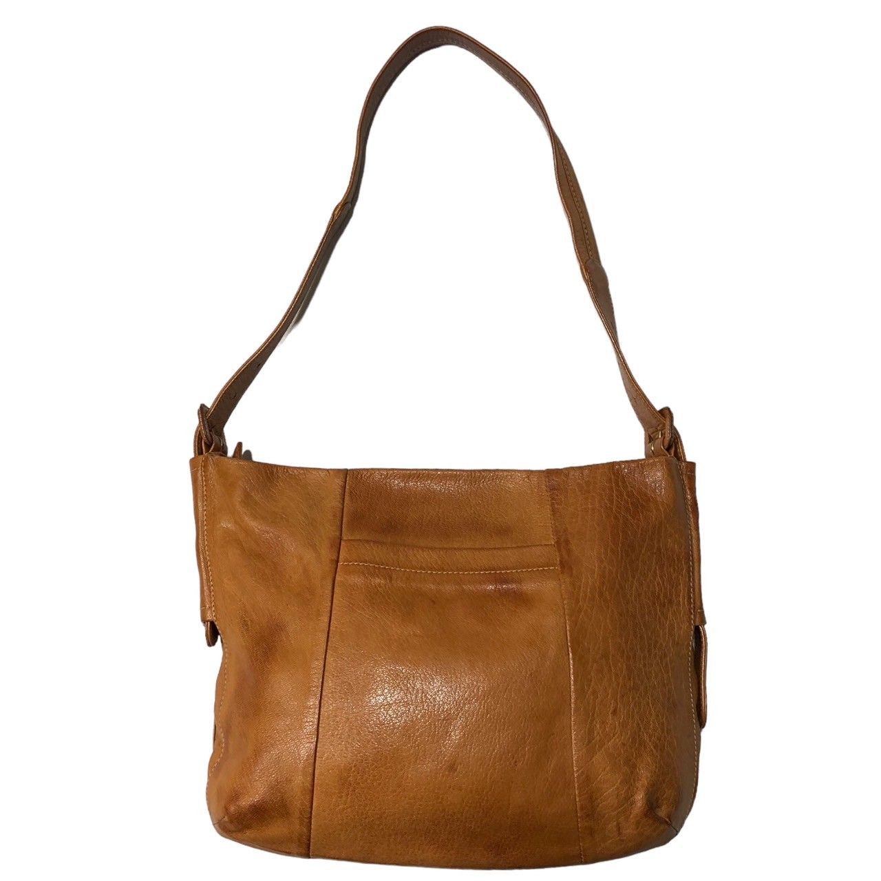 gentenゲンテン本革ブラウンレザーLeatherショルダーバッグ genten(ゲンテン) leather shoulder bag レザー ショルダー