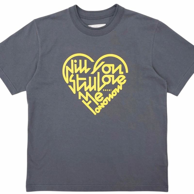 ★sacai ×A.P.C.　21SS　半袖コラボTシャツ　グレー　S　超美品★ sacai サカイ x Fragment Design フラグメント デザイン T-SHIRT