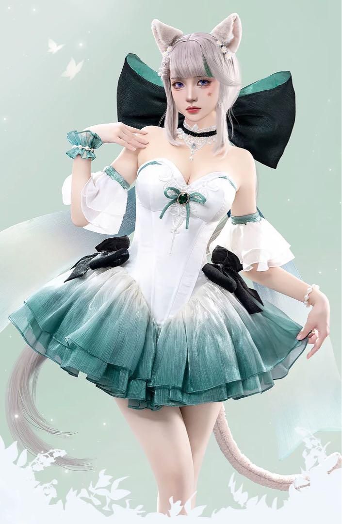 新品未使用 初獣猫 原神 リネット 鈴蘭円舞 コスプレ衣装 新品未使用 初獣猫 原神 リネット 鈴蘭円舞 コスプレ衣装