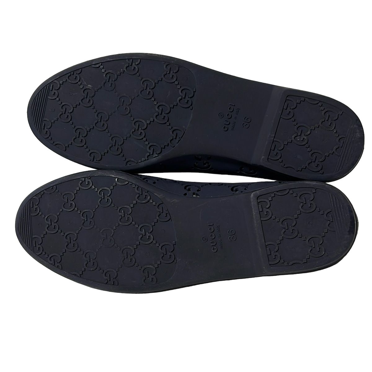 GUCCI(グッチ) フラットシューズ 36 レディース - ダーク