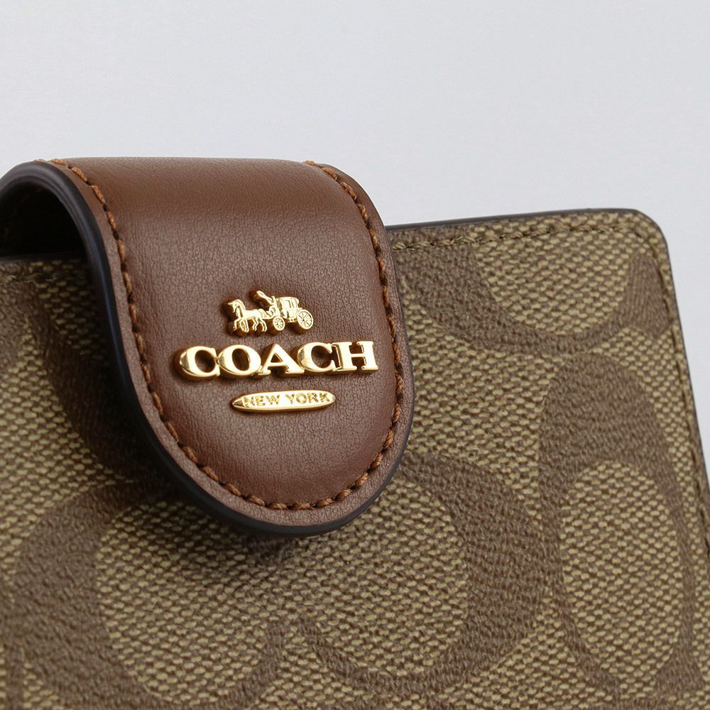 コーチ COACH 財布 二つ折り財布 C0082 IME74 シグネチャー ミニ財布 ミニ アウトレット レディース 新作 新品 未使用品  メルカリ