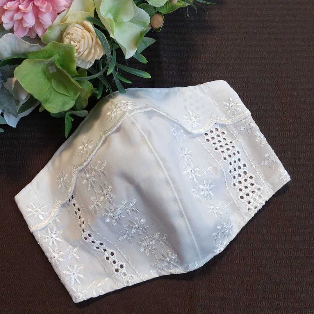 小池都知事モデル 刺繍レース 立体マスク インナーマスク - メルカリ