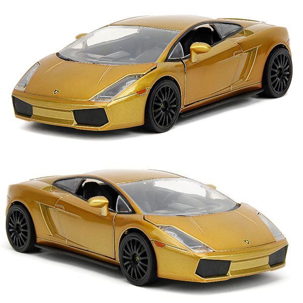 激レア　ワイルドスピード　ダイキャストカー　ランボルギーニ ゴールドバージョン JADATOYS 1:24 ワイルドスピードダイキャストカー LAMBORGHINI