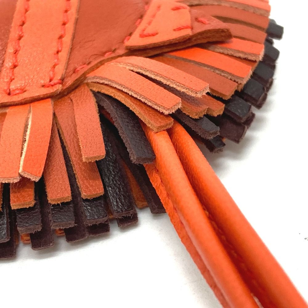 HERMES エルメス ジージーサバンナ ストラップ バッグチャーム レザー Z刻 ユニセックス新品同様 エルメス シマウマ ジージー サバンナ ストラップ バッグチャーム