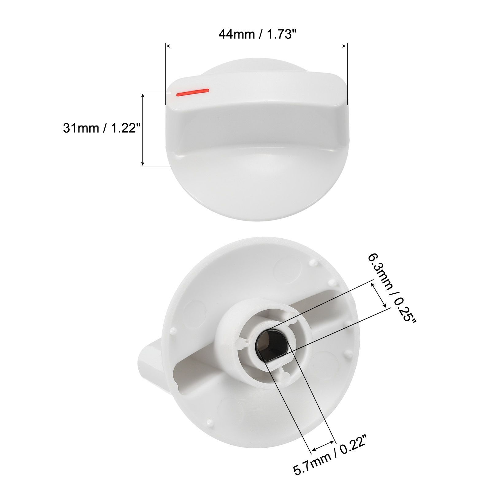 ❣️匿名❣️Wh1x2721 ドライヤーノブ交換 選択ノブ 取り付け簡単 uxcell Wh1x2721 ドライヤーノブ交換 選択ノブ 取り付け簡単