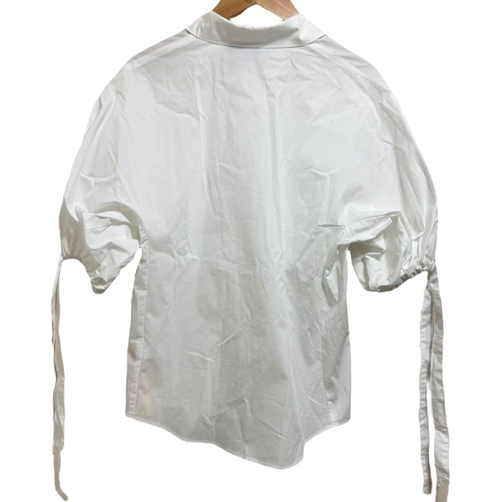 美品 St.cecilia セントセシリア 半袖 比翼仕立て ブラウス シャツ 38 ホワイト レディース 古着 中古 美品 St.cecilia セントセシリア 半袖 比翼仕立て ブラウス