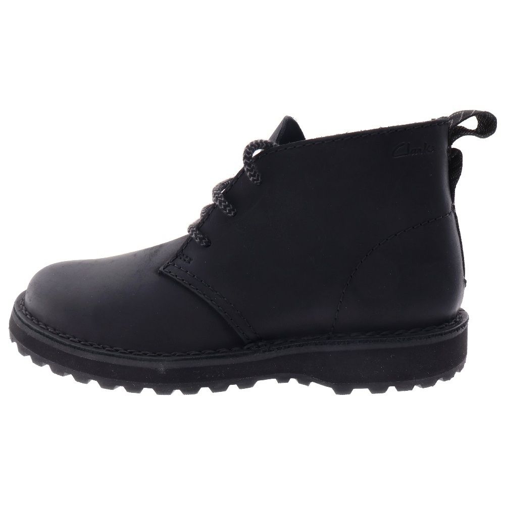 Clarks (クラークス) Solsbury DB ソルスブリー デザート レザー レースアップ ブーツ ブラック 26179716