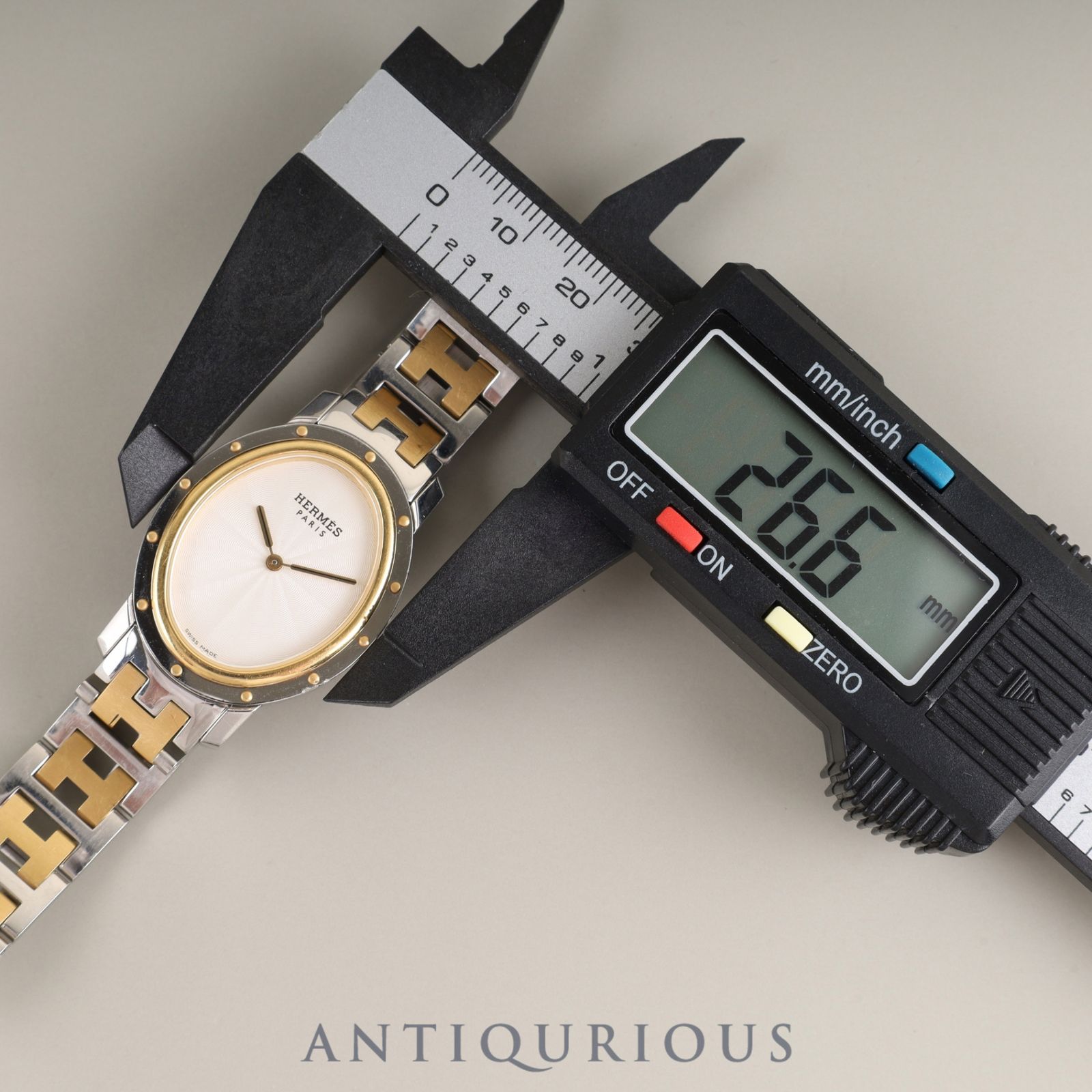HERMES オーケリー エルメス クリッパー オーバル CO1.520.220 / 3280 クォーツ Cal