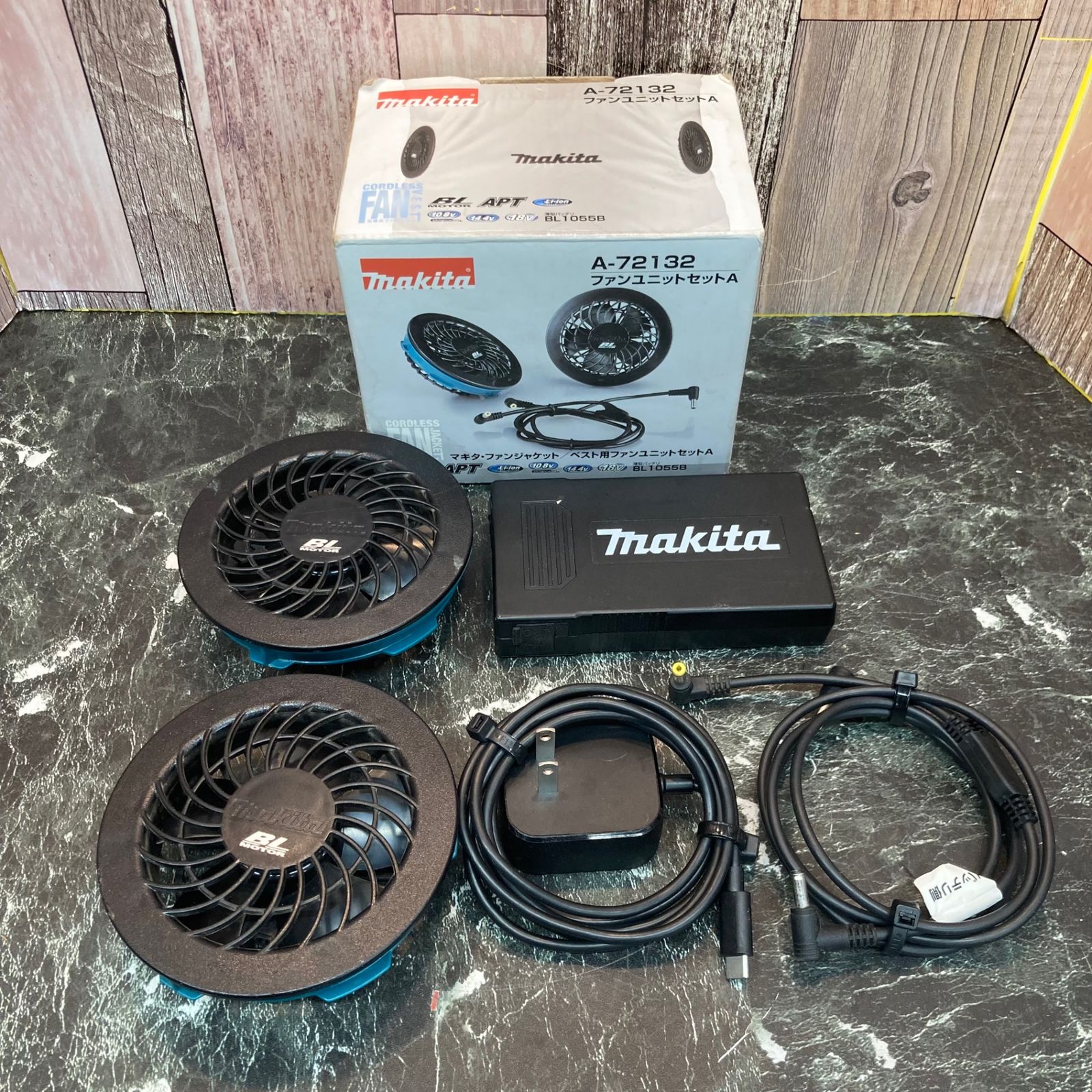〇マキタ 新・ファンユニットセット品 A-72132+バッテリーu0026ACアダプタ付き【八潮店】
