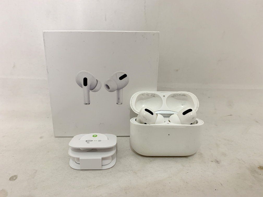 Apple アップル AirPods Pro第2世代 エアーポッズ プロ ワイヤレスイヤフォン 交換用イヤーピース＆ケース付 ホワイト