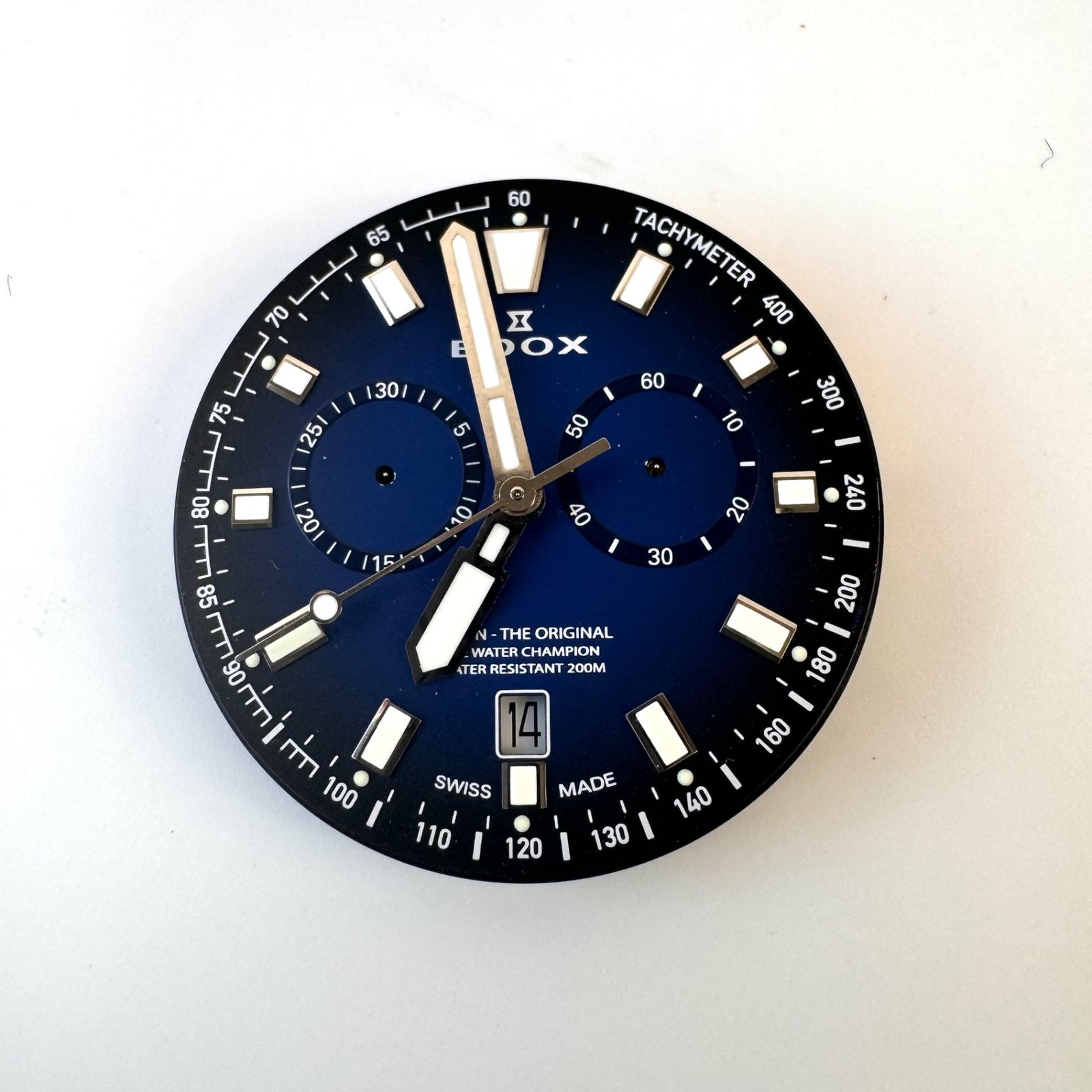 EDOX デルフィン メンズ 時計 青ブルー ステンレス クォーツ