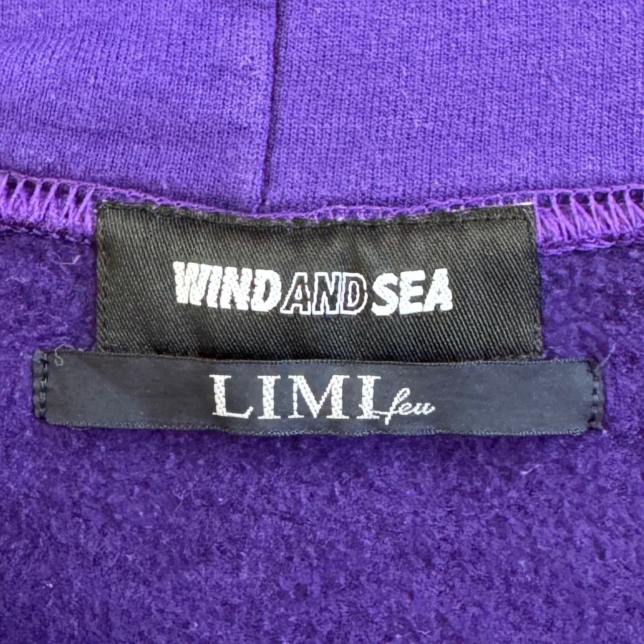 WIND AND SEA × LIMI feu ウィンダシー リミフゥ 20SS プルオーバーフーディー パープル LN-T56-037
