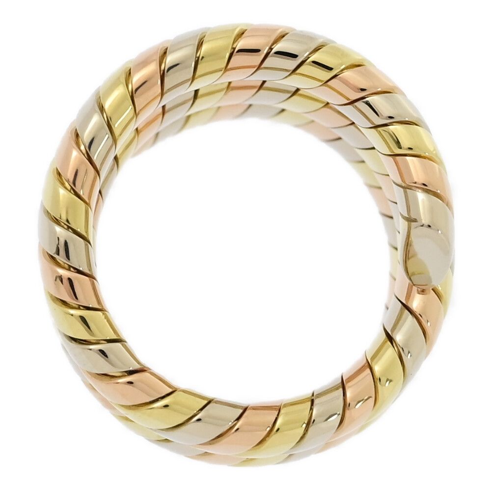 BVLGARI ブルガリ トゥボガス/Tubogas・3連リング・指輪/K18Y+W+P/750 