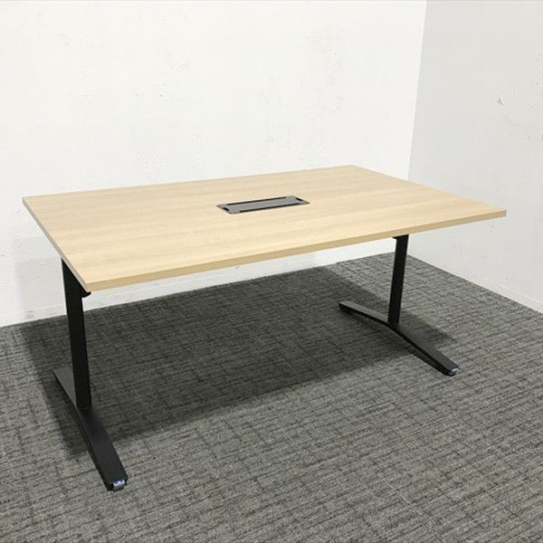 ミーティングテーブル 完成品 ビエナ キャスター付 コクヨ ブラウン