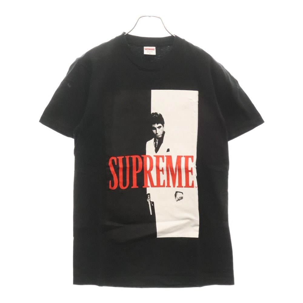 SUPREME (シュプリーム) 17AW Scarface Split Tee スカーフェイス 半袖Tシャツ プリントTシャツ ブラック