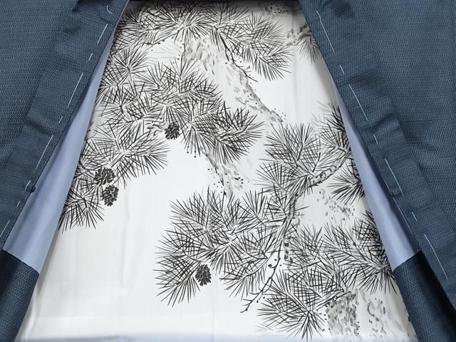 平和屋着物 上 男性 紬 130亀甲 アンサンブル s 5 着物セット 着物 浴衣 メンズ