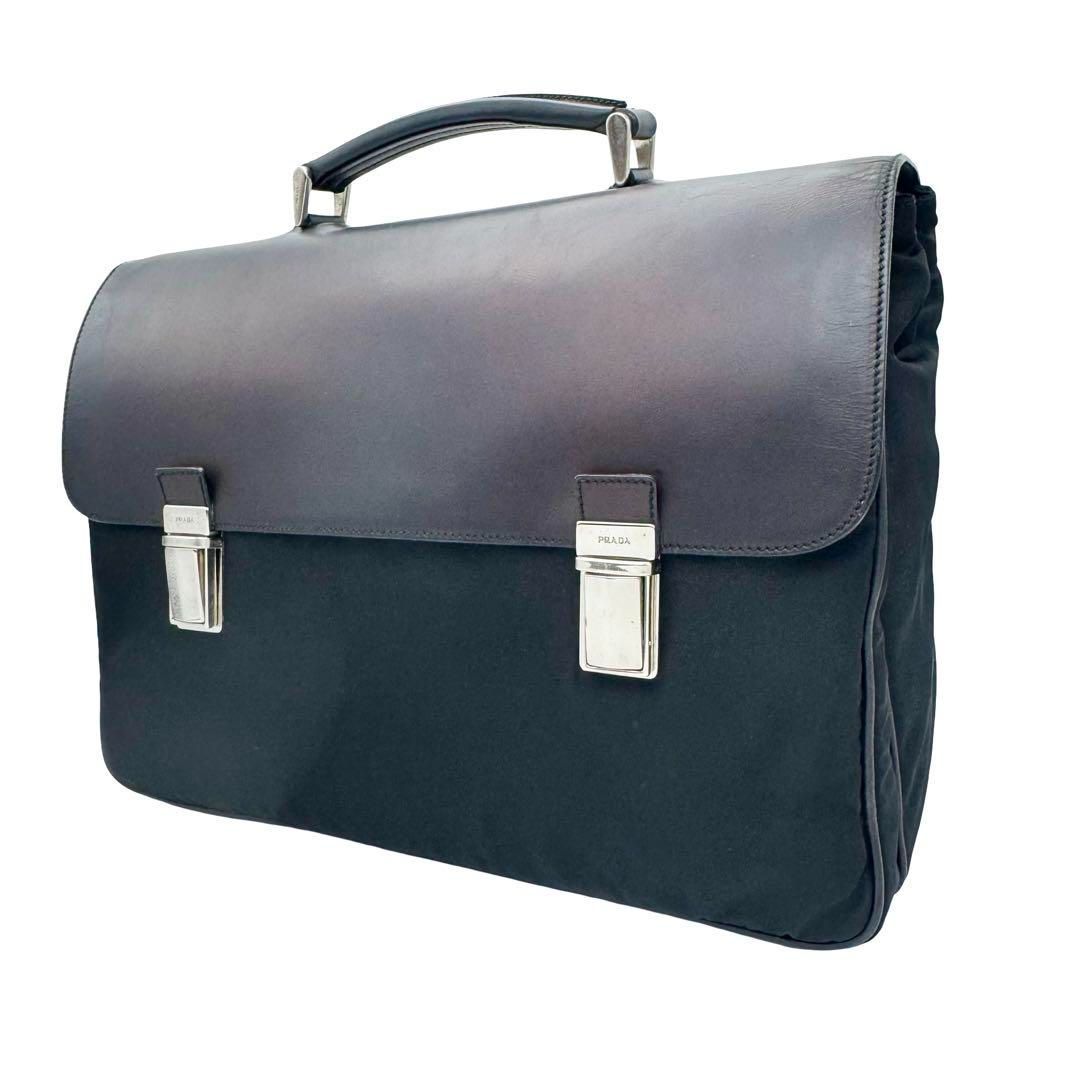 PRADA プラダ テスートナイロン×レザー ビジネスバッグ 書類かばん