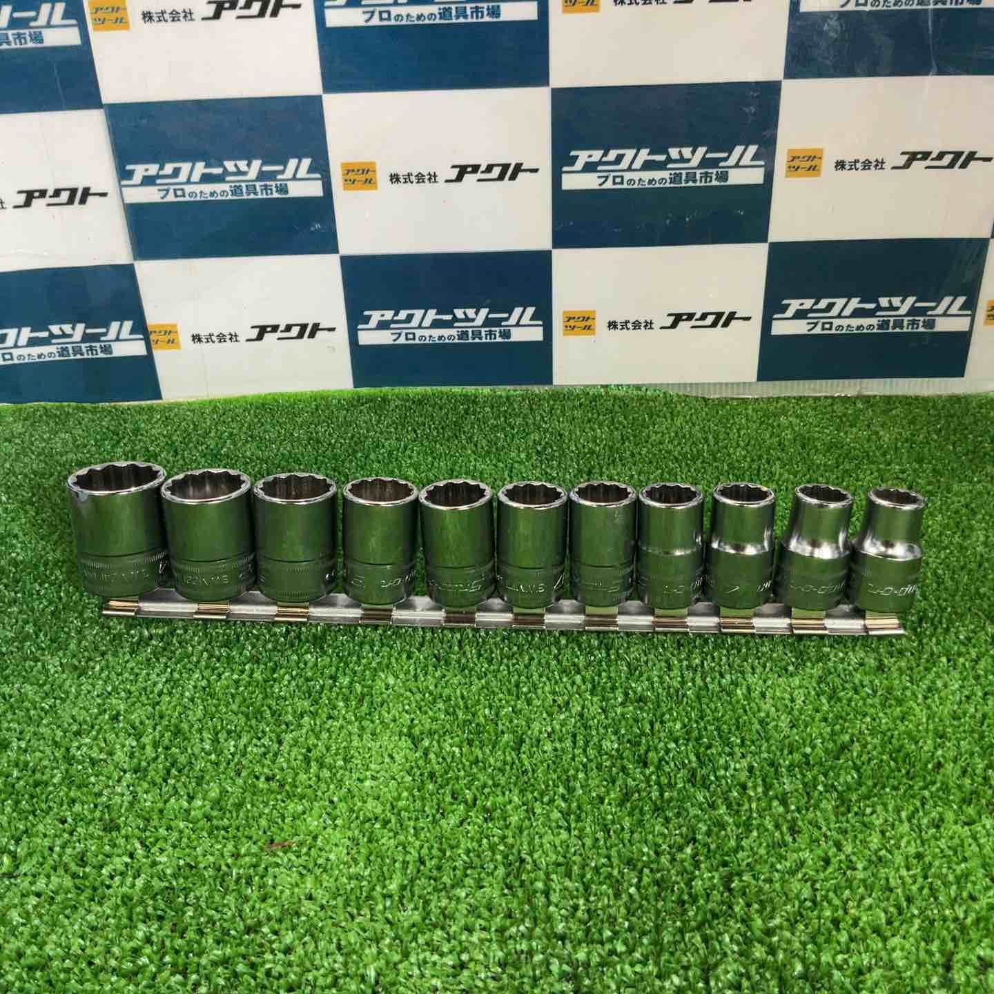 スナップオン Snap-on 1 2 差し込み 12角 ショート ソケット インチ 11個セット SWM12 13 14 15 16 17 18 19 21 22 24 草加店