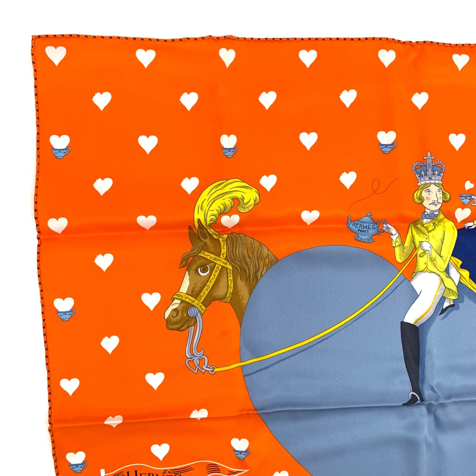 HERMES エルメス スカーフ カレ70 Tea Time Medaillons ティータイム 